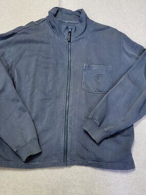 Pusser's Full Zip Sailing Sweats Sweater Blue Men's Size Large